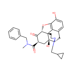 CN(Cc1ccccc1)C(=O)[C@@H]1C[C@@]2(O)[C@H]3Cc4ccc(O)c5c4[C@@]2(CCN3CC2CC2)[C@@H](O5)C1=O ZINC000169694448