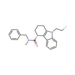 CN(Cc1ccccc1)C(=O)[C@@H]1CCCc2c1c1ccccc1n2CCF ZINC000073198667