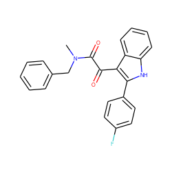 CN(Cc1ccccc1)C(=O)C(=O)c1c(-c2ccc(F)cc2)[nH]c2ccccc12 ZINC000066100561