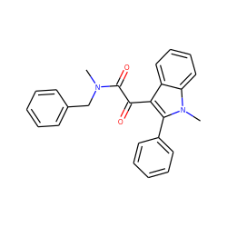 CN(Cc1ccccc1)C(=O)C(=O)c1c(-c2ccccc2)n(C)c2ccccc12 ZINC000066099795