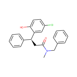 CN(Cc1ccccc1)C(=O)C[C@@H](c1ccccc1)c1cc(Cl)ccc1O ZINC000001123505