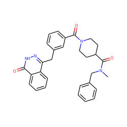 CN(Cc1ccccc1)C(=O)C1CCN(C(=O)c2cccc(Cc3n[nH]c(=O)c4ccccc34)c2)CC1 ZINC000028570409