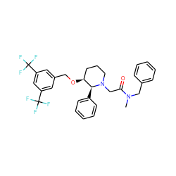 CN(Cc1ccccc1)C(=O)CN1CCC[C@H](OCc2cc(C(F)(F)F)cc(C(F)(F)F)c2)[C@@H]1c1ccccc1 ZINC000027186540