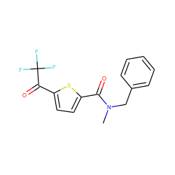 CN(Cc1ccccc1)C(=O)c1ccc(C(=O)C(F)(F)F)s1 ZINC000029069825