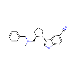 CN(Cc1ccccc1)C[C@H]1CCC[C@@H]1c1c[nH]c2ccc(C#N)cc12 ZINC000038929087