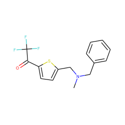 CN(Cc1ccccc1)Cc1ccc(C(=O)C(F)(F)F)s1 ZINC000029069603