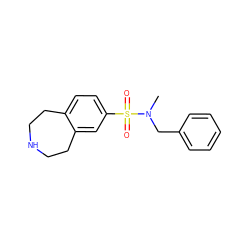 CN(Cc1ccccc1)S(=O)(=O)c1ccc2c(c1)CCNCC2 ZINC000040972539