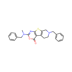 CN(Cc1ccccc1)c1nc2sc3c(c2c(=O)o1)CCN(Cc1ccccc1)C3 ZINC000013678186