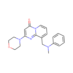 CN(Cc1cccn2c(=O)cc(N3CCOCC3)nc12)c1ccccc1 ZINC000473130128