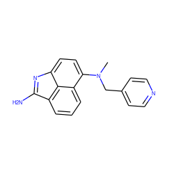 CN(Cc1ccncc1)c1ccc2c3c(cccc13)C(N)=N2 ZINC000013741448