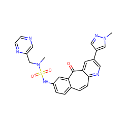 CN(Cc1cnccn1)S(=O)(=O)Nc1ccc2ccc3ncc(-c4cnn(C)c4)cc3c(=O)c2c1 ZINC000072112405