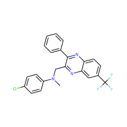 CN(Cc1nc2cc(C(F)(F)F)ccc2nc1-c1ccccc1)c1ccc(Cl)cc1 ZINC000103266343