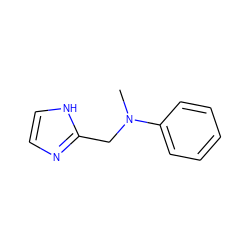 CN(Cc1ncc[nH]1)c1ccccc1 ZINC000095558180