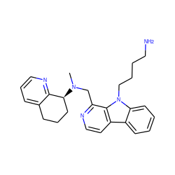 CN(Cc1nccc2c3ccccc3n(CCCCN)c12)[C@H]1CCCc2cccnc21 ZINC000145703331