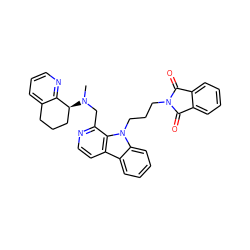 CN(Cc1nccc2c3ccccc3n(CCCN3C(=O)c4ccccc4C3=O)c12)[C@H]1CCCc2cccnc21 ZINC000200694916