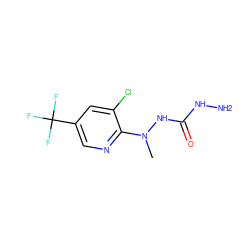 CN(NC(=O)NN)c1ncc(C(F)(F)F)cc1Cl ZINC000001395131