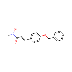 CN(O)C(=O)/C=C/c1ccc(OCc2ccccc2)cc1 ZINC000028106114