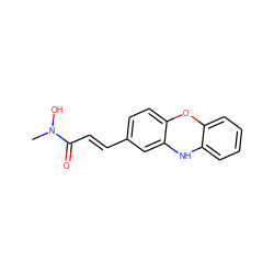 CN(O)C(=O)/C=C/c1ccc2c(c1)Nc1ccccc1O2 ZINC000036222756