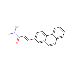 CN(O)C(=O)/C=C/c1ccc2c(ccc3ccccc32)c1 ZINC000028089401