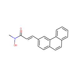 CN(O)C(=O)/C=C/c1ccc2ccc3ccccc3c2c1 ZINC000028098571