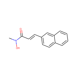 CN(O)C(=O)/C=C/c1ccc2ccccc2c1 ZINC000026247459