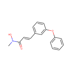 CN(O)C(=O)/C=C/c1cccc(Oc2ccccc2)c1 ZINC000027555560