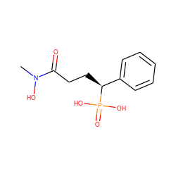 CN(O)C(=O)CC[C@@H](c1ccccc1)P(=O)(O)O ZINC000095553130