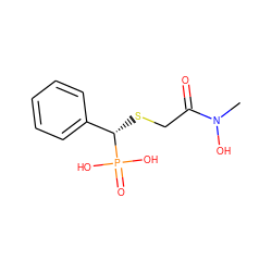 CN(O)C(=O)CS[C@@H](c1ccccc1)P(=O)(O)O ZINC000096284888