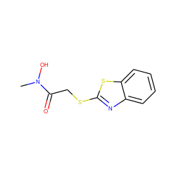 CN(O)C(=O)CSc1nc2ccccc2s1 ZINC000013650904