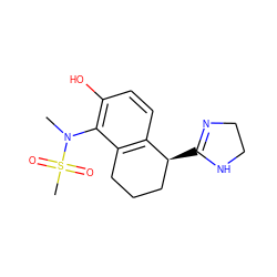 CN(c1c(O)ccc2c1CCC[C@@H]2C1=NCCN1)S(C)(=O)=O ZINC000103272276