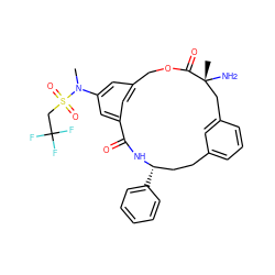 CN(c1cc2cc(c1)C(=O)N[C@@H](c1ccccc1)CCc1cccc(c1)C[C@@](C)(N)C(=O)OC2)S(=O)(=O)CC(F)(F)F ZINC000028950030