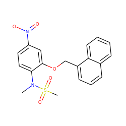 CN(c1ccc([N+](=O)[O-])cc1OCc1cccc2ccccc12)S(C)(=O)=O ZINC000035324145