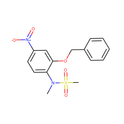 CN(c1ccc([N+](=O)[O-])cc1OCc1ccccc1)S(C)(=O)=O ZINC000035324297