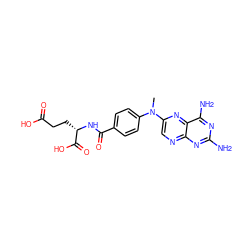 CN(c1ccc(C(=O)N[C@@H](CCC(=O)O)C(=O)O)cc1)c1cnc2nc(N)nc(N)c2n1 ZINC000028711171