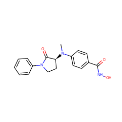 CN(c1ccc(C(=O)NO)cc1)[C@H]1CCN(c2ccccc2)C1=O ZINC000299860606