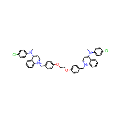 CN(c1ccc(Cl)cc1)c1cc[n+](Cc2ccc(OCCOc3ccc(C[n+]4ccc(N(C)c5ccc(Cl)cc5)c5ccccc54)cc3)cc2)c2ccccc12 ZINC000223228245