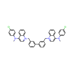 CN(c1ccc(Cl)cc1)c1cc[n+](Cc2cccc(-c3cccc(C[n+]4ccc(N(C)c5ccc(Cl)cc5)c5ccccc54)c3)c2)c2ccccc12 ZINC000028520266