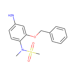 CN(c1ccc(N)cc1OCc1ccccc1)S(C)(=O)=O ZINC000029136250