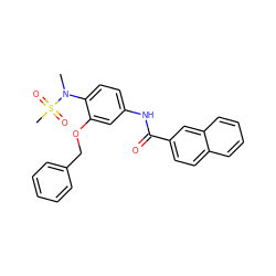 CN(c1ccc(NC(=O)c2ccc3ccccc3c2)cc1OCc1ccccc1)S(C)(=O)=O ZINC000029135988