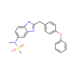 CN(c1ccc2[nH]c(Cc3ccc(Oc4ccccc4)cc3)nc2c1)S(C)(=O)=O ZINC000013560452