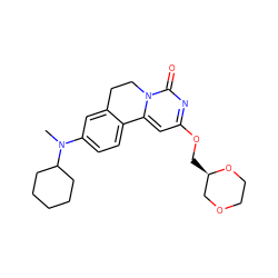 CN(c1ccc2c(c1)CCn1c-2cc(OC[C@@H]2COCCO2)nc1=O)C1CCCCC1 ZINC000143030908