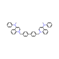 CN(c1ccccc1)c1cc[n+](Cc2ccc(-c3ccc(C[n+]4ccc(N(C)c5ccccc5)c5ccccc54)cc3)cc2)c2ccccc12 ZINC000028475170