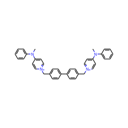 CN(c1ccccc1)c1cc[n+](Cc2ccc(-c3ccc(C[n+]4ccc(N(C)c5ccccc5)cc4)cc3)cc2)cc1 ZINC000028458487