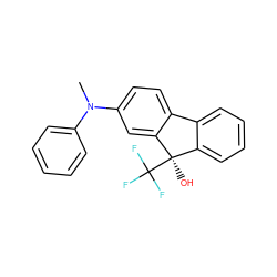 CN(c1ccccc1)c1ccc2c(c1)[C@](O)(C(F)(F)F)c1ccccc1-2 ZINC000143412553