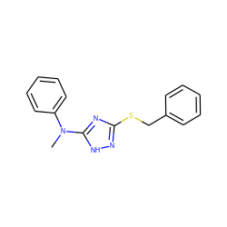 CN(c1ccccc1)c1nc(SCc2ccccc2)n[nH]1 ZINC000014964384