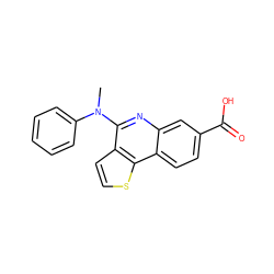 CN(c1ccccc1)c1nc2cc(C(=O)O)ccc2c2sccc12 ZINC000167753119