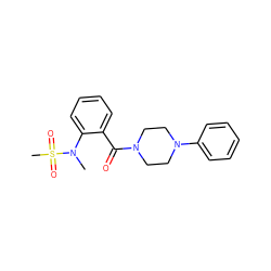 CN(c1ccccc1C(=O)N1CCN(c2ccccc2)CC1)S(C)(=O)=O ZINC000000682151