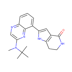 CN(c1cnc2cccc(-c3cc4c([nH]3)CCNC4=O)c2n1)C(C)(C)C ZINC000206109027