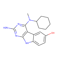 CN(c1nc(N)nc2[nH]c3ccc(O)cc3c12)C1CCCCC1 ZINC000653633705