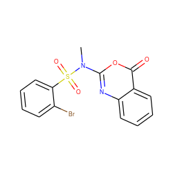 CN(c1nc2ccccc2c(=O)o1)S(=O)(=O)c1ccccc1Br ZINC000027900174